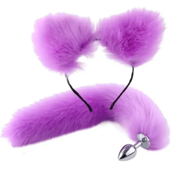 Plug Cola de Zorro y Orejas talla M