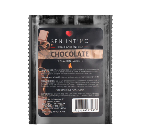 Lubricante Caliente Chocolate Sen Intimo - 7ml