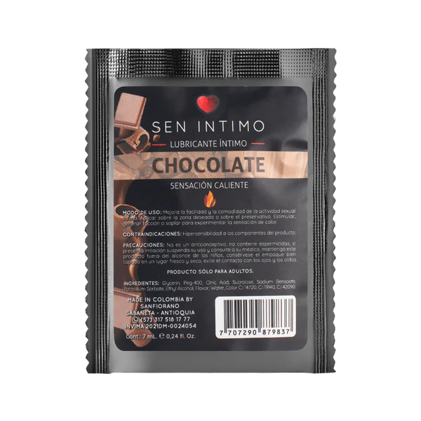 Lubricante Caliente Chocolate Sen Intimo x7ml