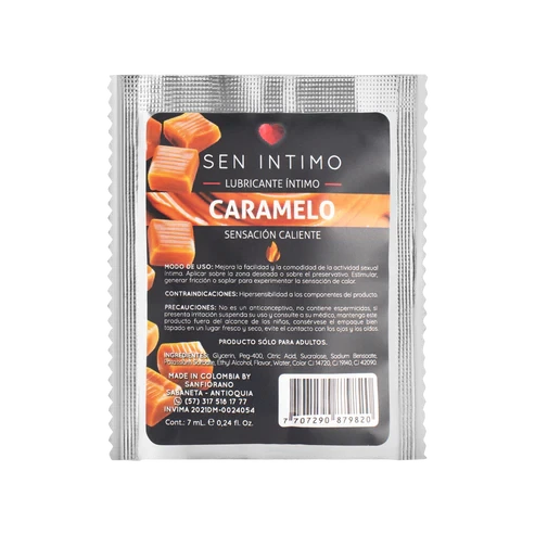 Lubricante Caliente Caramelo Sen Intimo x7ml