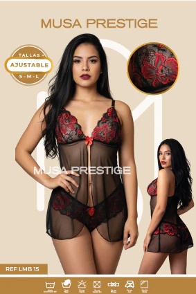 Lenceria Musa Prestige LMB 15 Negro