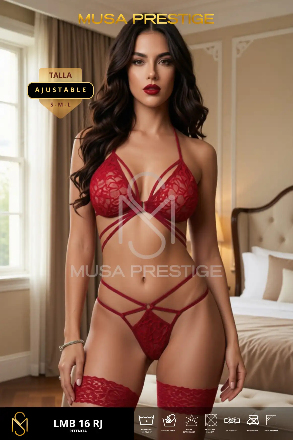 Lenceria Musa Prestige Lmb 16 Rojo